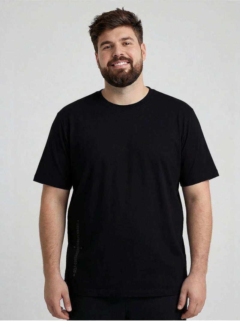 T-shirt homme en coton et élasthanne tommy Noir - Kiabi