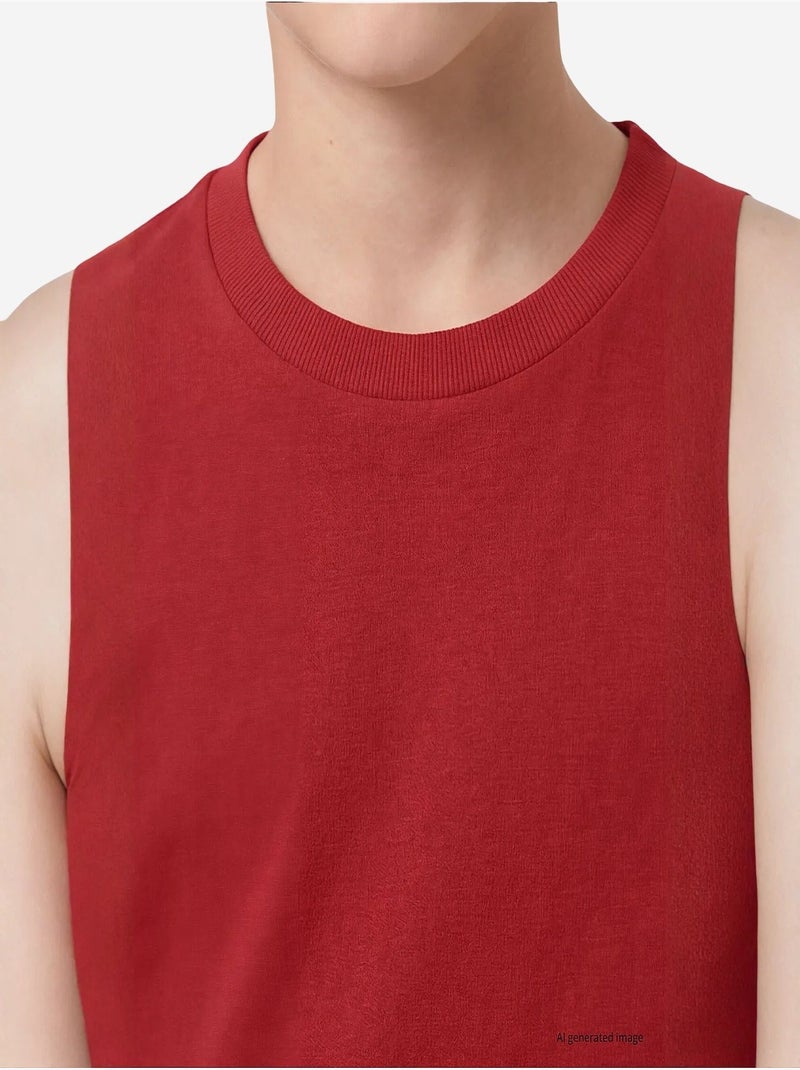 T-shirt homme en coton et élasthanne tommy Rouge - Kiabi