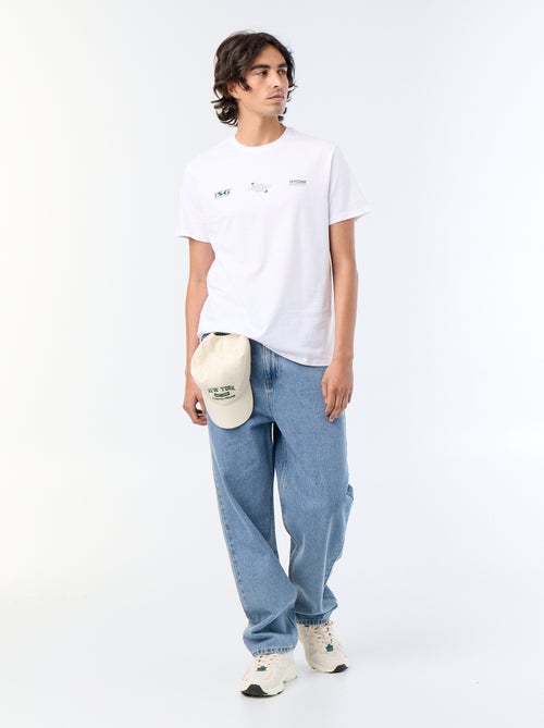 T-shirt homme en coton imprimé à col rond - Kiabi T-shirt homme en coton imprimé à col rond - Kiabi