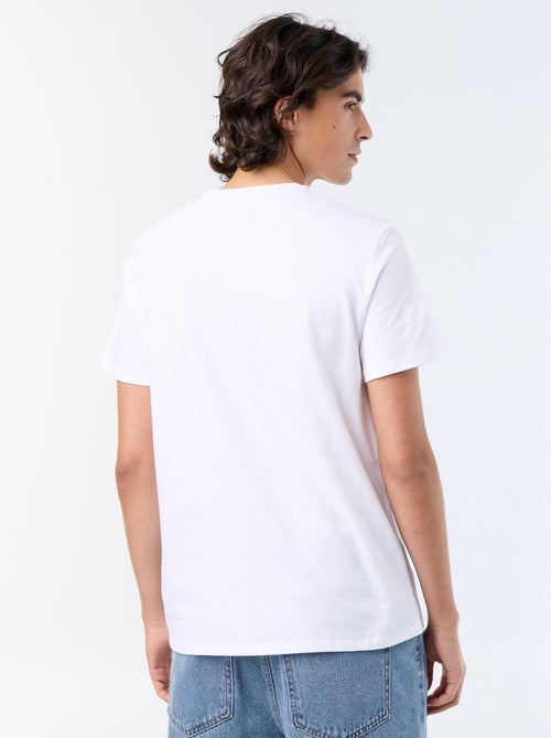 T-shirt homme en coton imprimé à col rond - Kiabi T-shirt homme en coton imprimé à col rond - Kiabi