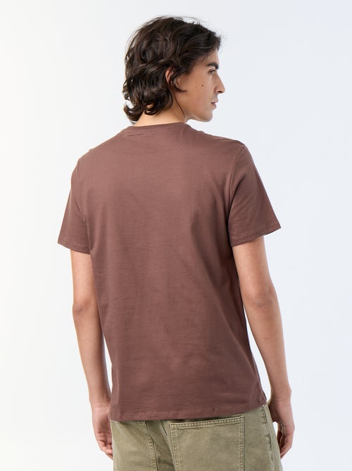 T-shirt homme en coton imprimé à col rond - Kiabi T-shirt homme en coton imprimé à col rond - Kiabi