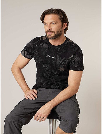 T-shirt homme en coton imprimé 'Deeluxe'