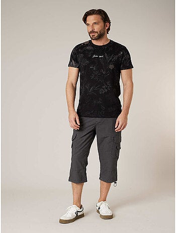 T-shirt homme en coton imprimé 'Deeluxe'