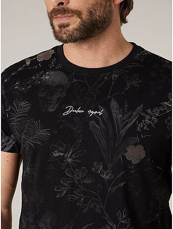 T-shirt homme en coton imprimé 'Deeluxe'