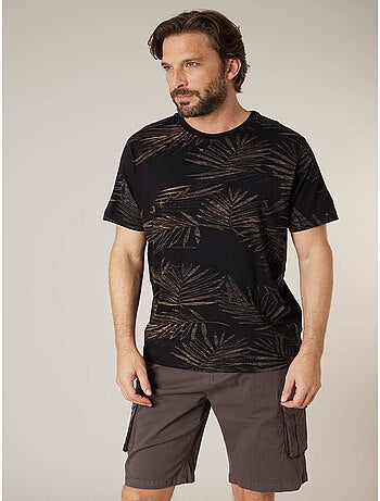 T-shirt homme en coton imprimé 'Deeluxe'