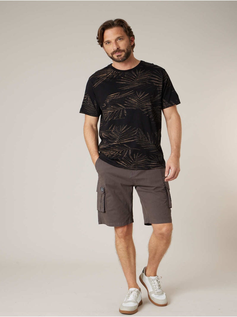 T-shirt homme en coton imprimé 'Deeluxe' Noir - Kiabi