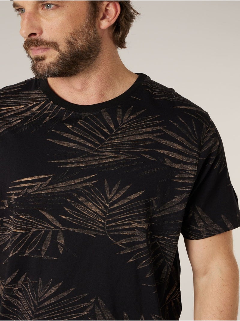 T-shirt homme en coton imprimé 'Deeluxe' Noir - Kiabi