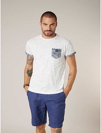 T-shirt homme en coton stretch 'Deeluxe'