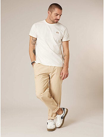 T-shirt homme en coton texturé 'Deeluxe'