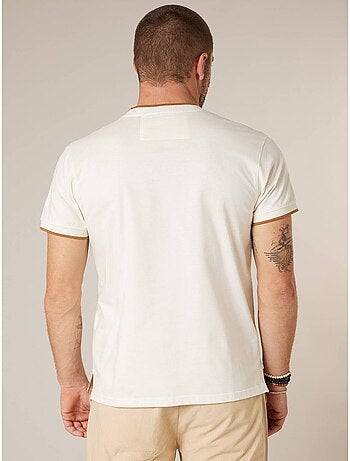 T-shirt homme en coton texturé 'Deeluxe'