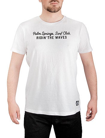 T-shirt homme en jersey 140gsm imprimé devant et dos club freegun