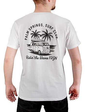 T-shirt homme en jersey 140gsm imprimé devant et dos club freegun