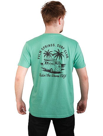 T-shirt homme en jersey 140GSM imprimé devant et dos Club Freegun