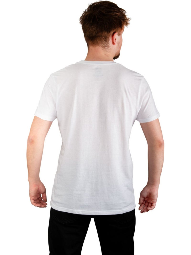 T-shirt homme en jersey 140GSM imprimé devant Hawaii Freegun Blanc - Kiabi