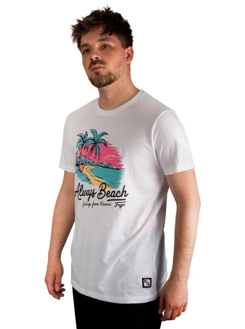 T-shirt homme en jersey 140GSM imprimé devant Hawaii Freegun - Kiabi T-shirt homme en jersey 140GSM imprimé devant Hawaii Freegun - Kiabi