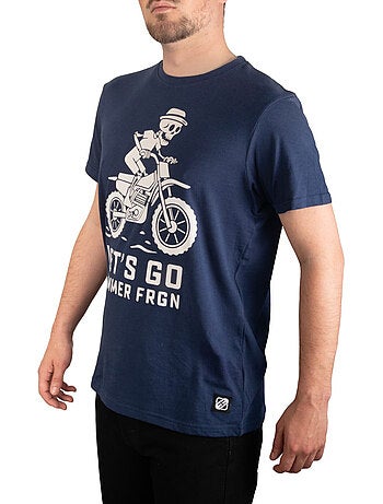 T-shirt homme en jersey 140GSM imprimé devant Let's Go Freegun