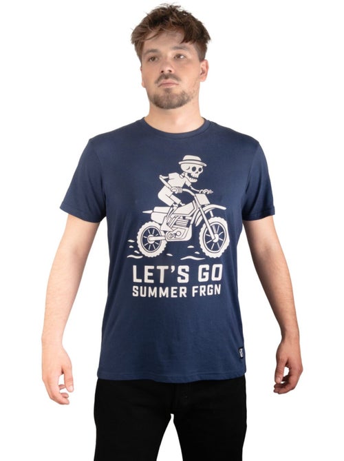 T-shirt homme en jersey 140GSM imprimé devant Let's Go Freegun - Kiabi T-shirt homme en jersey 140GSM imprimé devant Let's Go Freegun - Kiabi