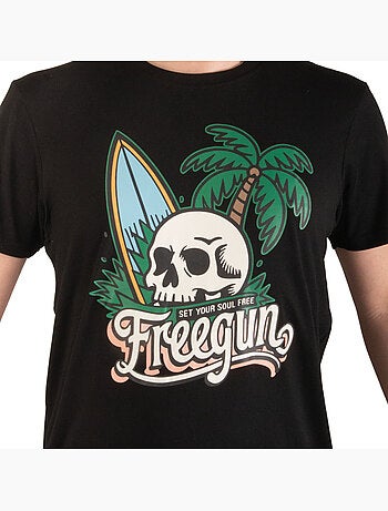 T-shirt homme en jersey 140GSM imprimé devant Soul Freegun