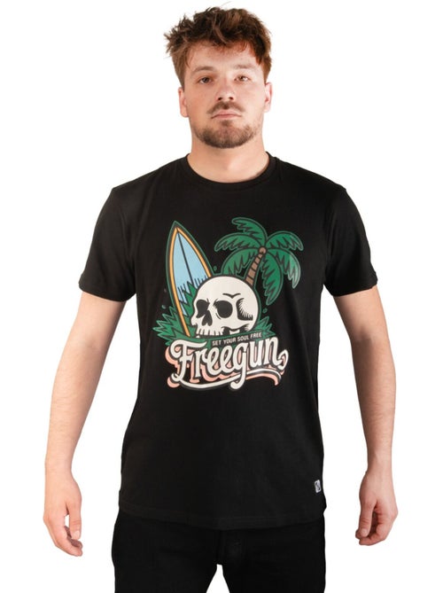 T-shirt homme en jersey 140GSM imprimé devant Soul Freegun - Kiabi T-shirt homme en jersey 140GSM imprimé devant Soul Freegun - Kiabi