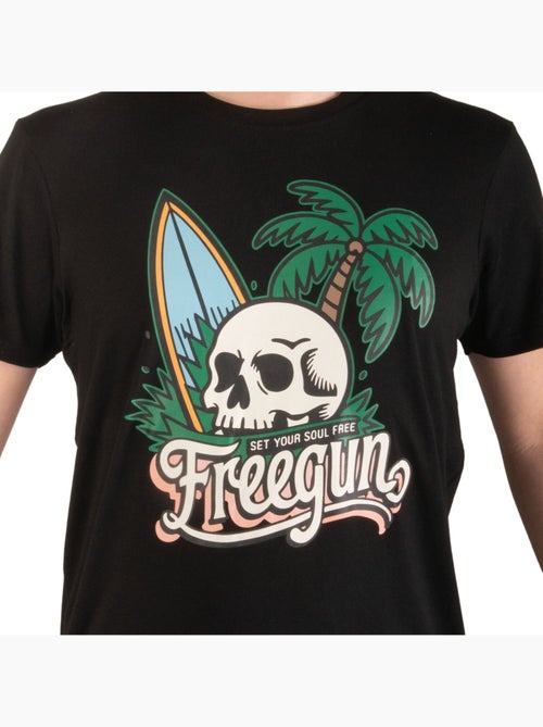 T-shirt homme en jersey 140GSM imprimé devant Soul Freegun - Kiabi T-shirt homme en jersey 140GSM imprimé devant Soul Freegun - Kiabi