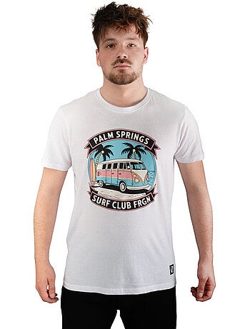 T-shirt homme en jersey 140GSM imprimé devant Van Freegun