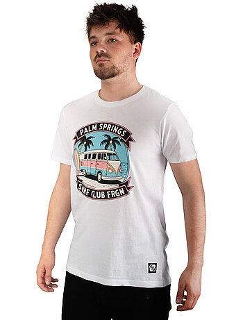 T-shirt homme en jersey 140GSM imprimé devant Van Freegun