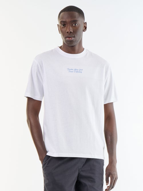T-shirt homme en jersey à col rond - Kiabi