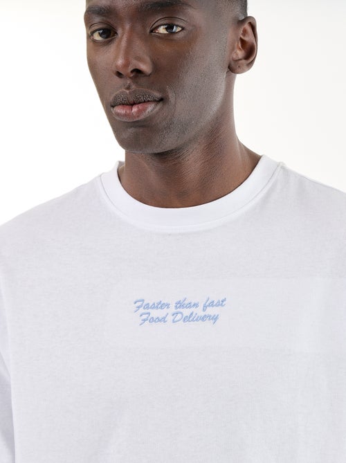 T-shirt homme en jersey à col rond - Kiabi