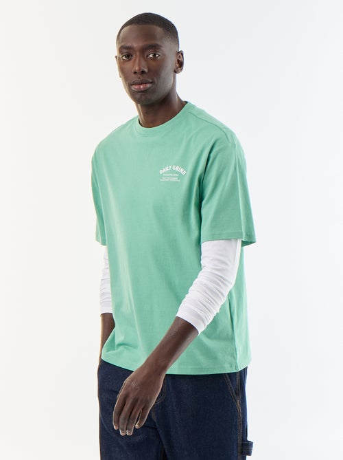 T-shirt homme en jersey à col rond - Kiabi T-shirt homme en jersey à col rond - Kiabi