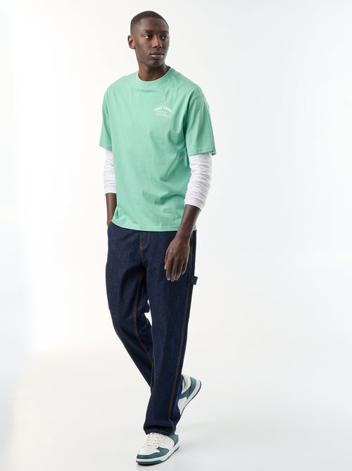 T-shirt homme en jersey à col rond - Kiabi T-shirt homme en jersey à col rond - Kiabi