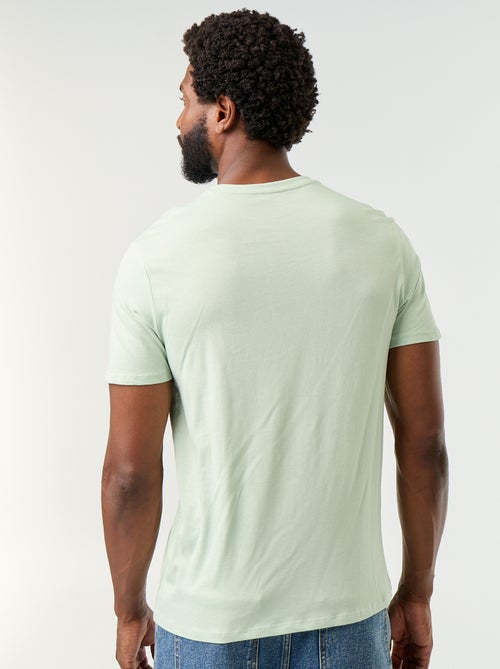 T-shirt homme en jersey à col rond - Kiabi T-shirt homme en jersey à col rond - Kiabi