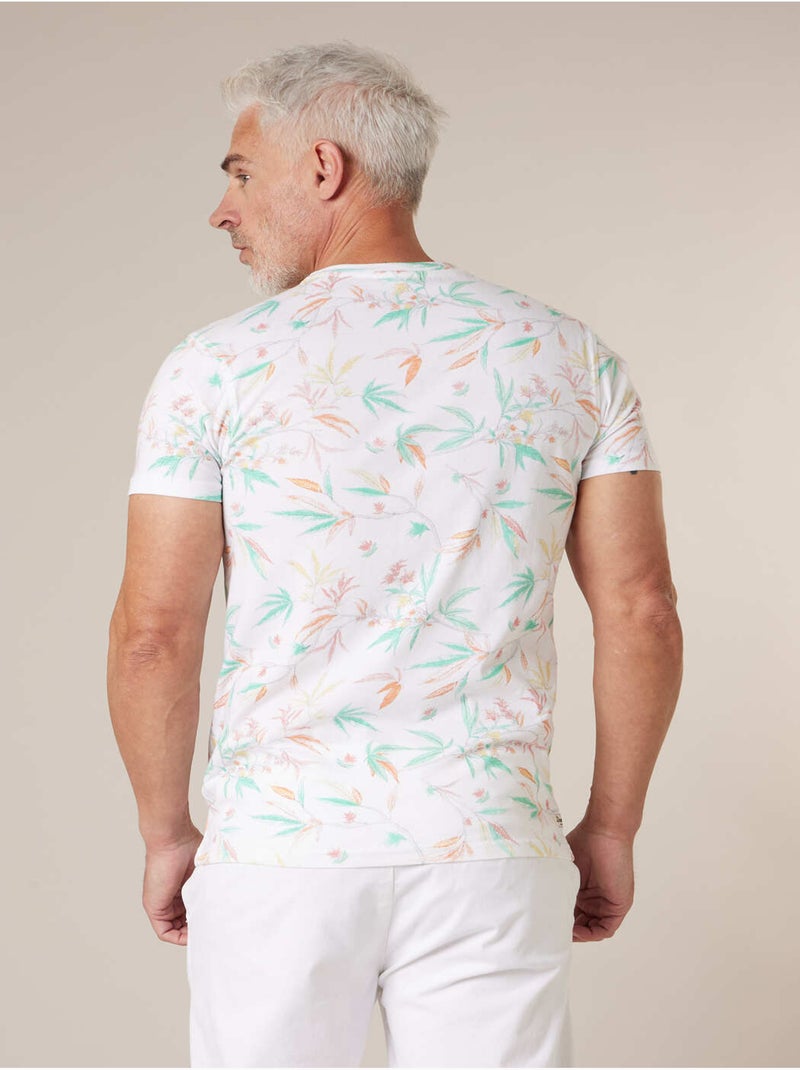 T-shirt homme en jersey de coton 'Deeluxe' Blanc - Kiabi