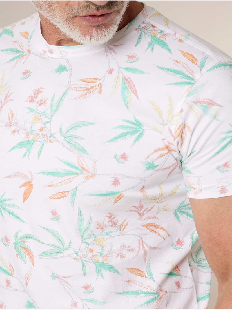 T-shirt homme en jersey de coton 'Deeluxe' Blanc - Kiabi