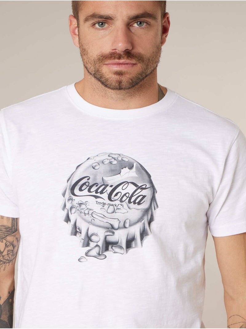 T-shirt homme en jersey de coton deeluxe x coca-cola 'Deeluxe' Blanc - Kiabi