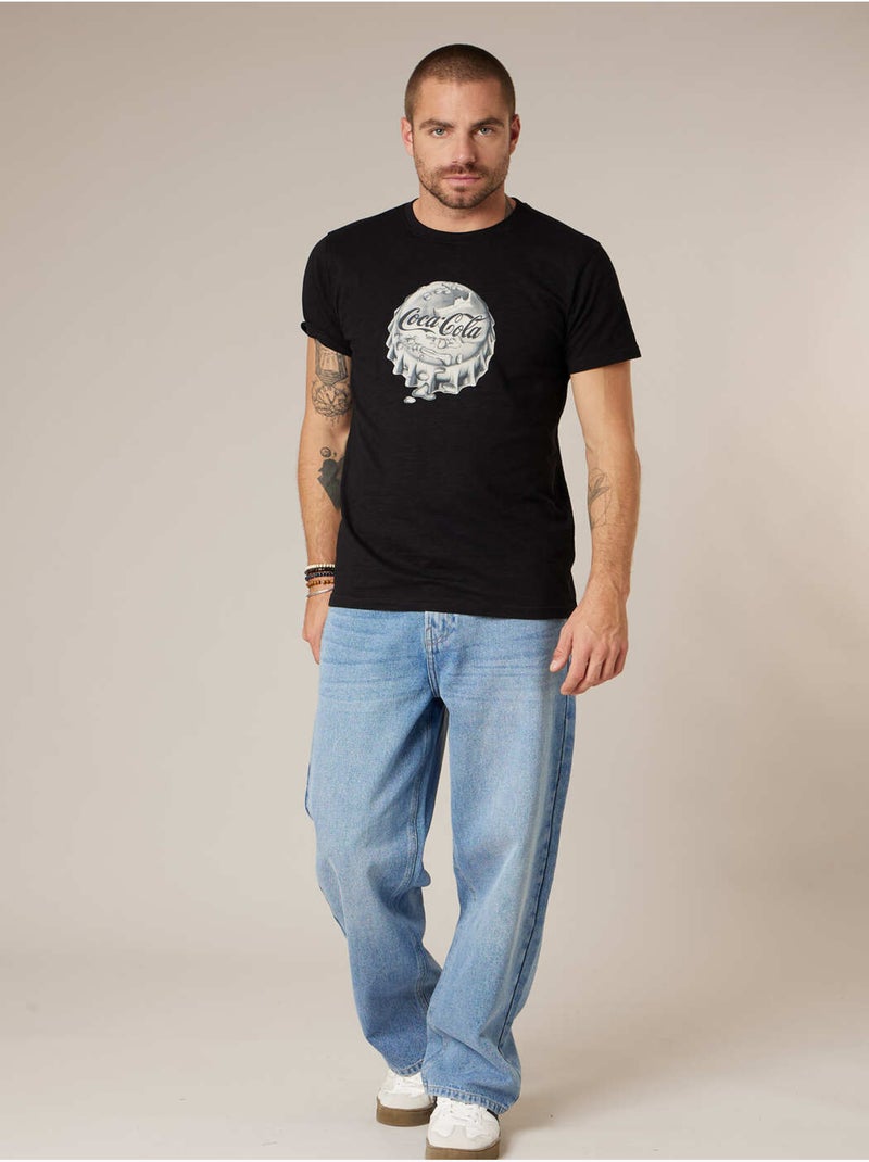 T-shirt homme en jersey de coton deeluxe x coca-cola 'Deeluxe' Noir - Kiabi