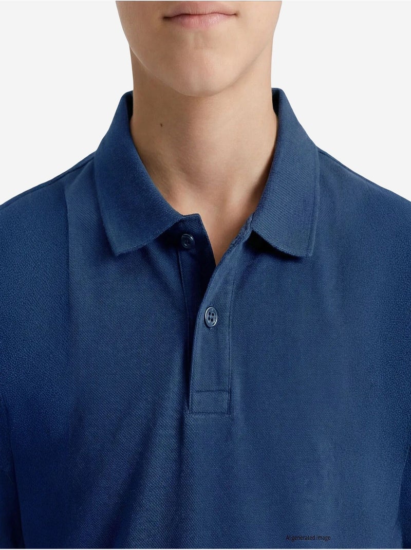 T-shirt homme en mélange coton tommy Bleu - Kiabi