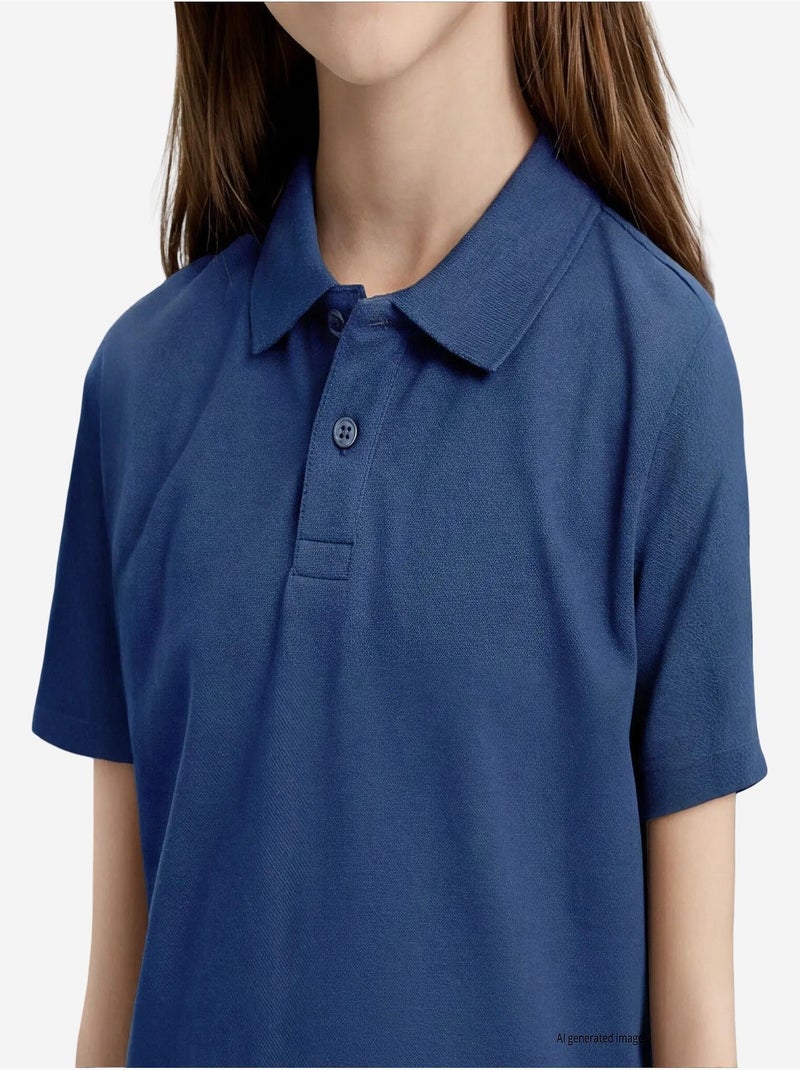 T-shirt homme en mélange coton tommy Bleu - Kiabi