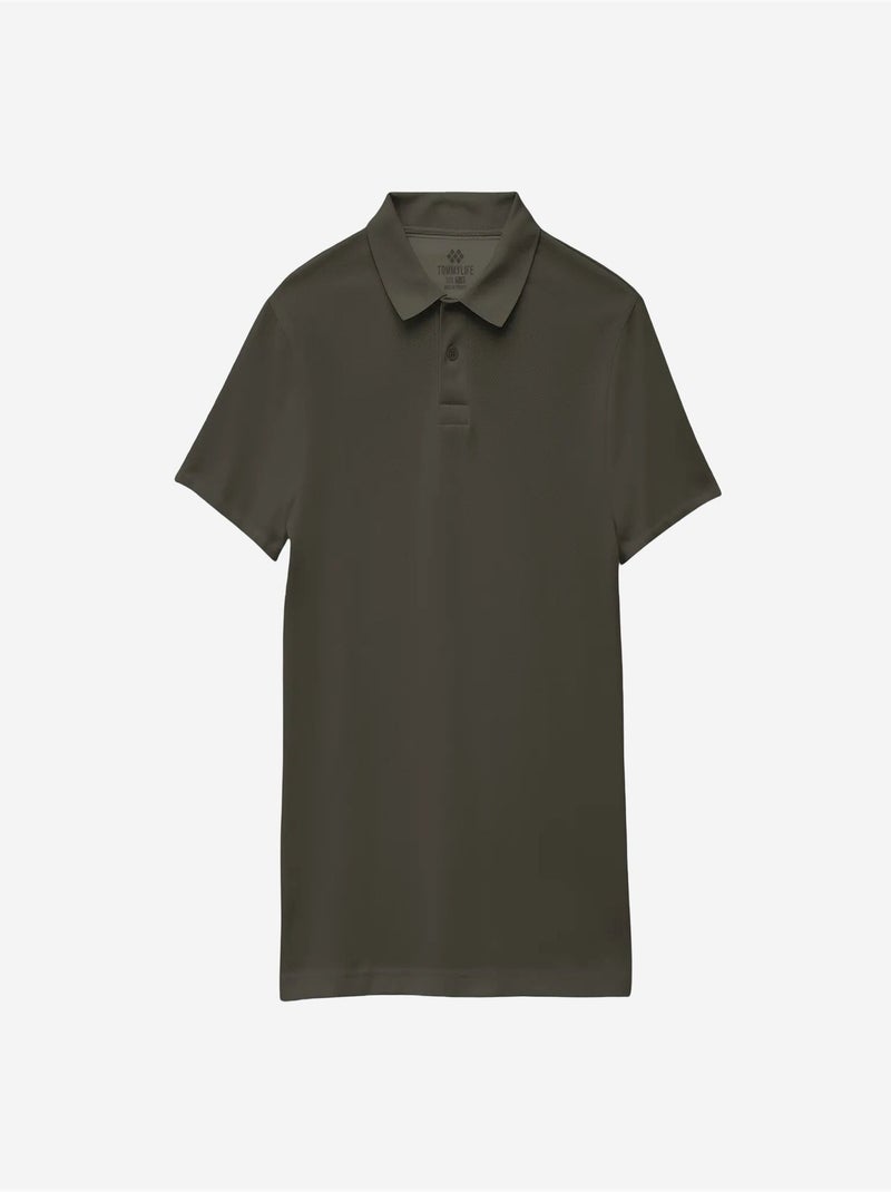 T-shirt homme en mélange coton tommy Kaki - Kiabi