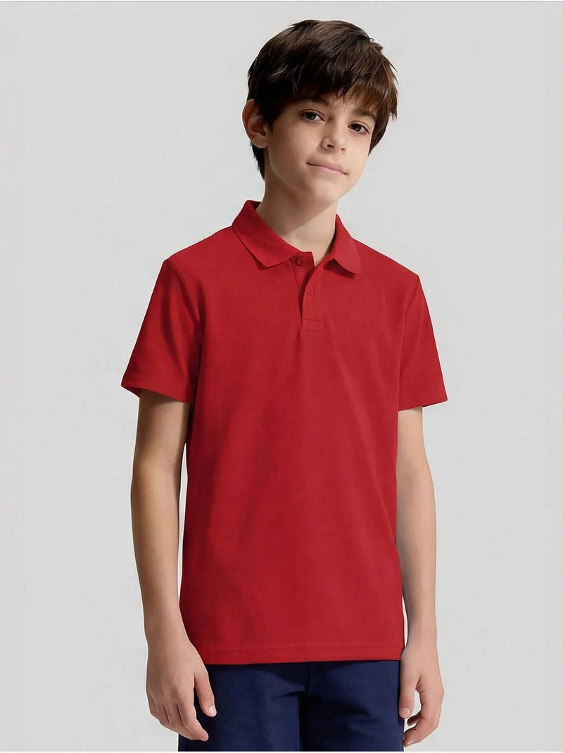 T-shirt homme en mélange coton tommy Rouge - Kiabi