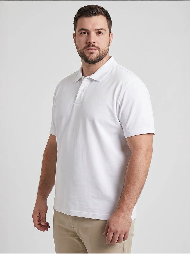 T-shirt homme en mélange de coton tommy Blanc - Kiabi