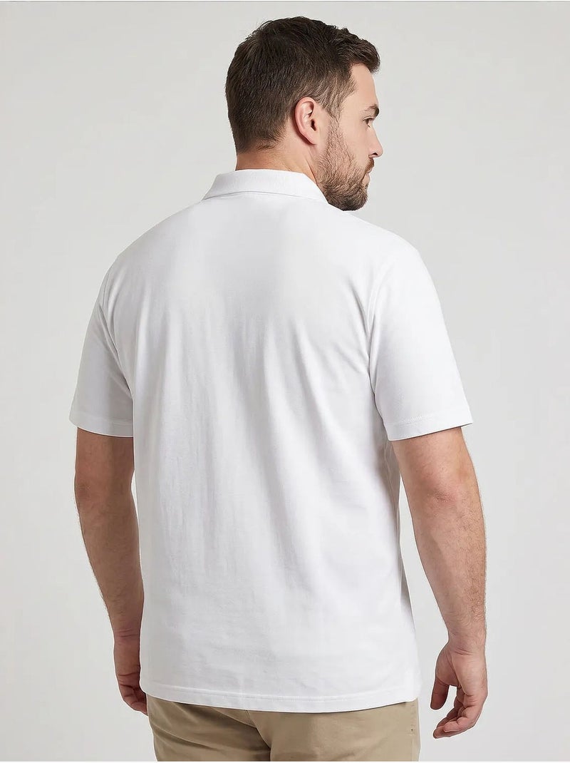 T-shirt homme en mélange de coton tommy Blanc - Kiabi