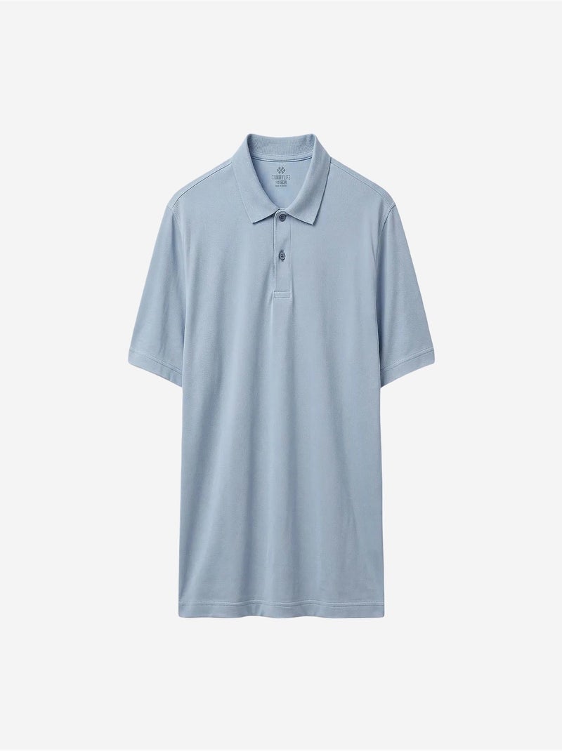 T-shirt homme en mélange de coton tommy Bleu ciel - Kiabi