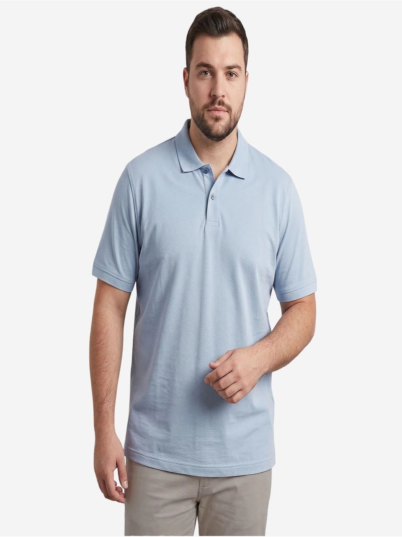 T-shirt homme en mélange de coton tommy Bleu ciel - Kiabi