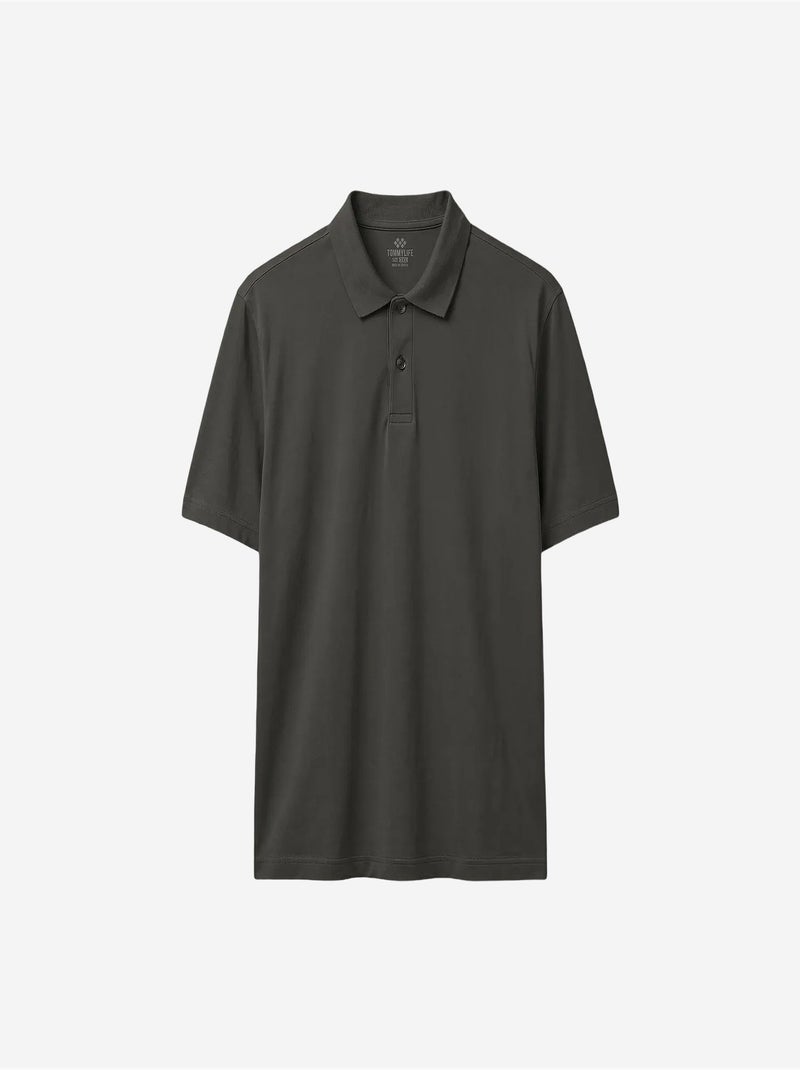 T-shirt homme en mélange de coton tommy Gris Noir - Kiabi