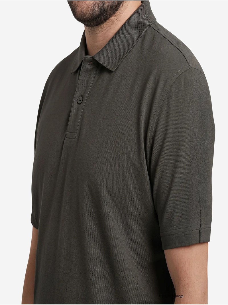 T-shirt homme en mélange de coton tommy Gris Noir - Kiabi