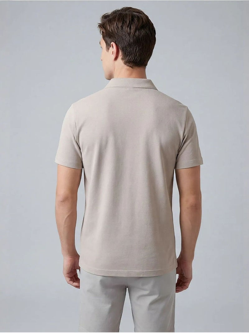 T-shirt homme en mélange de viscose tommy Beige argile - Kiabi
