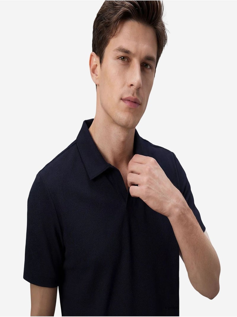 T-shirt homme en mélange de viscose tommy Bleu marine - Kiabi