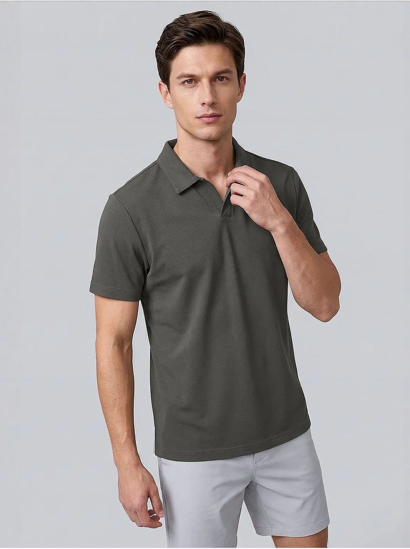 T-shirt homme en mélange de viscose tommy Gris foncé - Kiabi