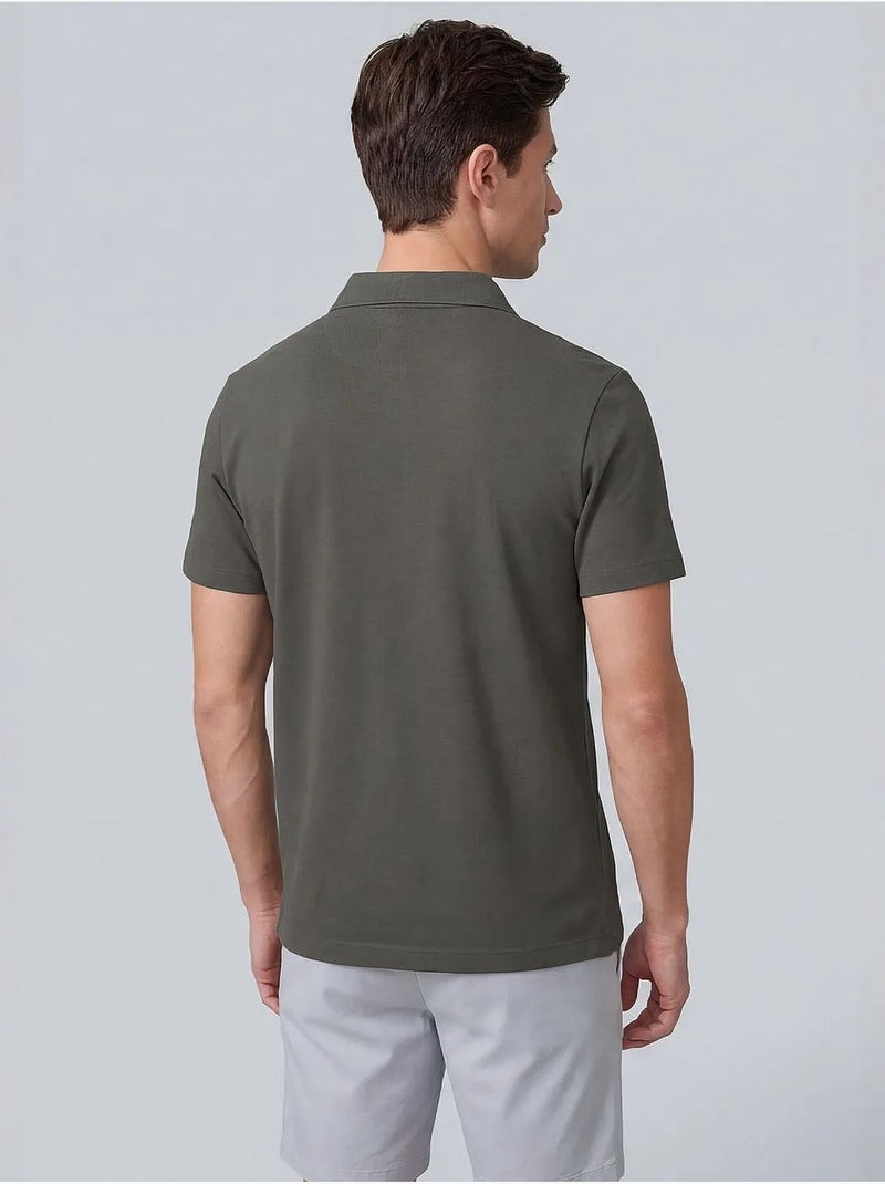 T-shirt homme en mélange de viscose tommy Gris foncé - Kiabi