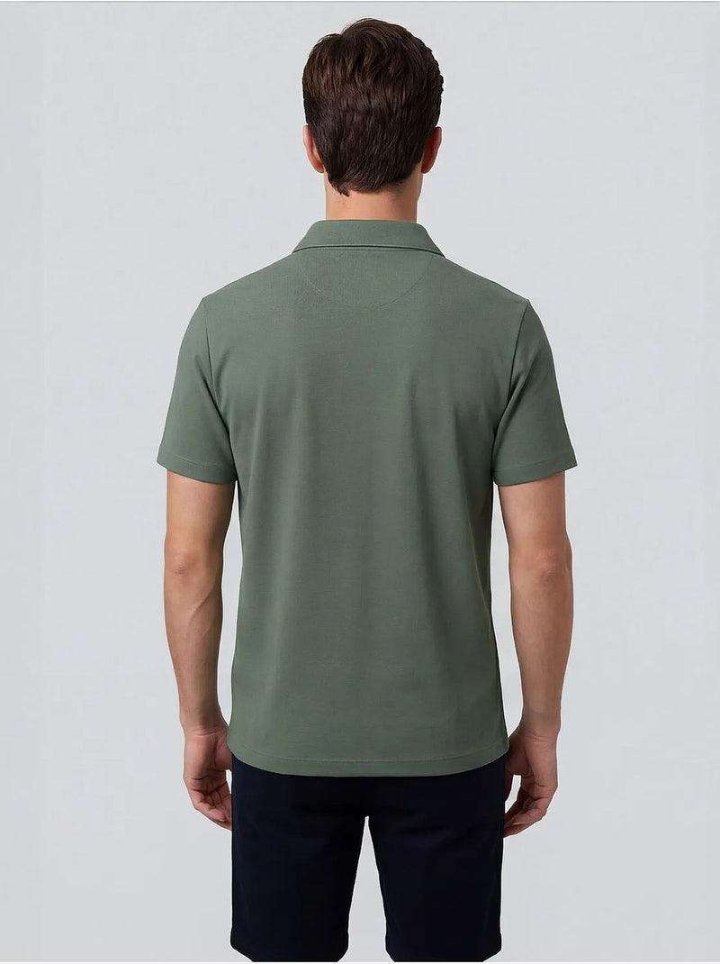 T-shirt homme en mélange de viscose tommy Vert kaki - Kiabi